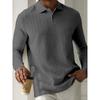 Men's Sweatshirts Spring/Autumn Polo Shirts Textured Men's Sports Polo Shirts