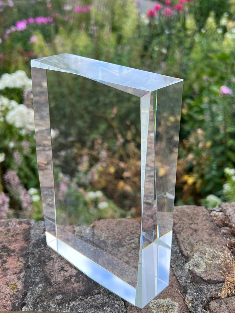 Cavalier King Charles Spaniel - crystal with a picture of a dog, photo in glass, modern exhibition of Art-Dog brand photo