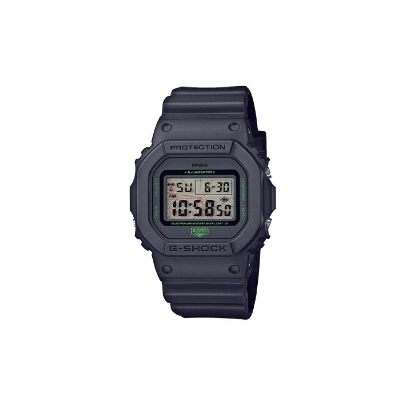 Casio Серия G-SQUAD Электронный механизм Ремешок из смолы Японские и корейские часы 48,942,8 мм Мужские часы Серый циферблат DW-5600MNT
