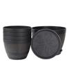 Large Imitation Wood Barrel Planter