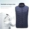 Men Heated Puffer Vest USB Electric Graphite Heating Windproof Thermal Waistcoat Winter Outdoor Activities Down Cotton Vest Coat
