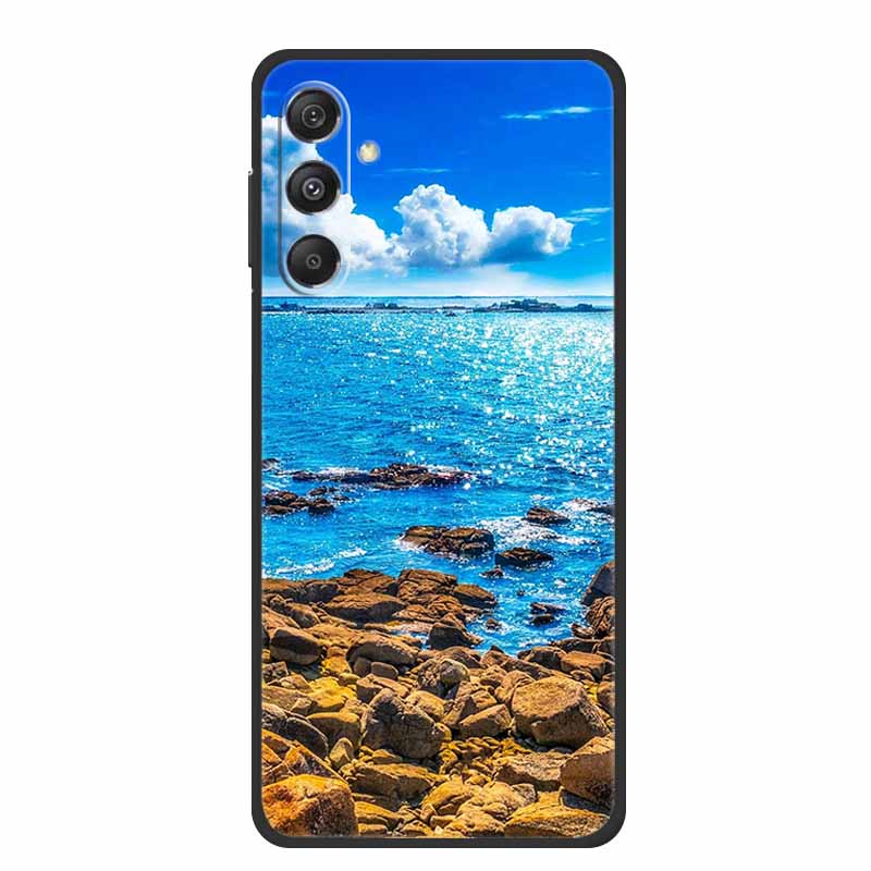 Funda For Samsung A17 Back Cover Case Fashion Black Silicone TPU Soft Phone Case For Samsung Galaxy A17 2025 Case A 17 Coque Bag