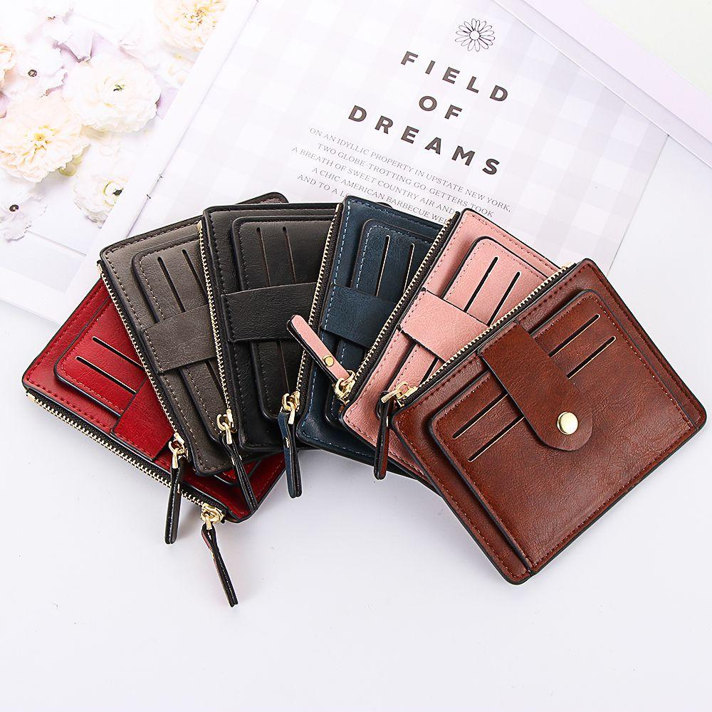 Модный деловой кошелек для монет, удостоверение личности, кредитный чехол, кожаный маленький кошелек, держатель для карт