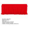 Red Tulle Table Skirt for 6ft/9ft Rectangle Tables Wrinkle Free Ruffled Tablecloths for Baby Shower Party Wedding Birthday Cake Dessert Table Decor