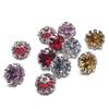 5Pcs Fashionable Gemstone Buttons Beautiful Ruby Sapphire Metal Shank Buttons Woman's Clothing Sewing Accessories