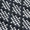 Terra Rug - 120 X 170 Cm - White and Black Crisscross Strip