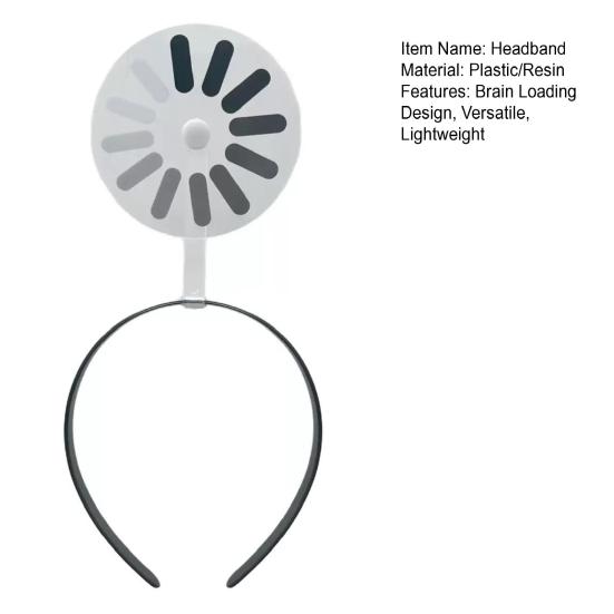 1/2 шт. Женский обруч для волос с дизайном «Загрузка мозга», Повязка на голову, Расслабление настроения