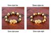 Agate Pixiu Bracelet with Mantra Beads - Gold-Plated Beaded Bracelet for Men and Women