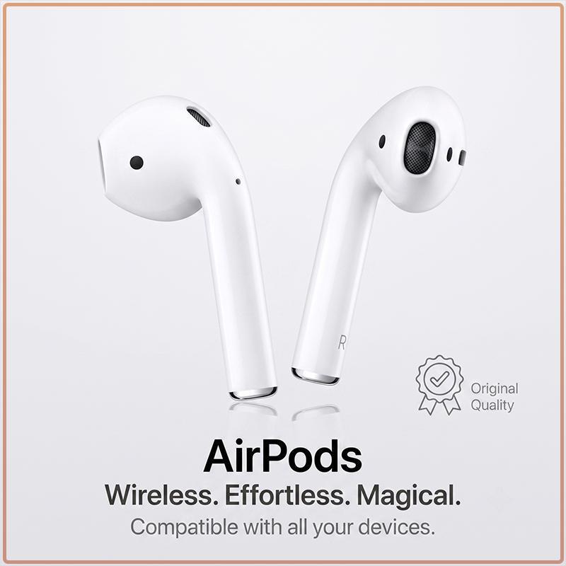 Apple AirPods 2-го поколения True Wireless Наушники с чехлом для беспроводной зарядки