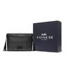Coach Сумка через плечо District 30 Classic Monogram на молнии из ПВХ, большая мужская, черная CH078-QBMI5