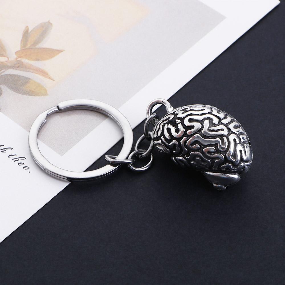 Jewelry Bag Pendant Car Keyrings Brain Key Holder Bag Hanger Human Cerebrum Keyring 3D Keychain