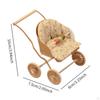 Кукольная коляска 1/12 Мини-коляска для микропейзажа Фото Реквизит Украшения