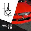 JDM Tsurikawa Bosozoku Shaped Ring Japanese Subway Handle Black Heart