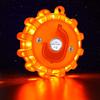 AK [6 Pack LED Road Flares Safety Flashing Warning Light Roadside Emergency Disc Beacon Kit For Vehicles Boats With Magnetic Base & Hook, Premium