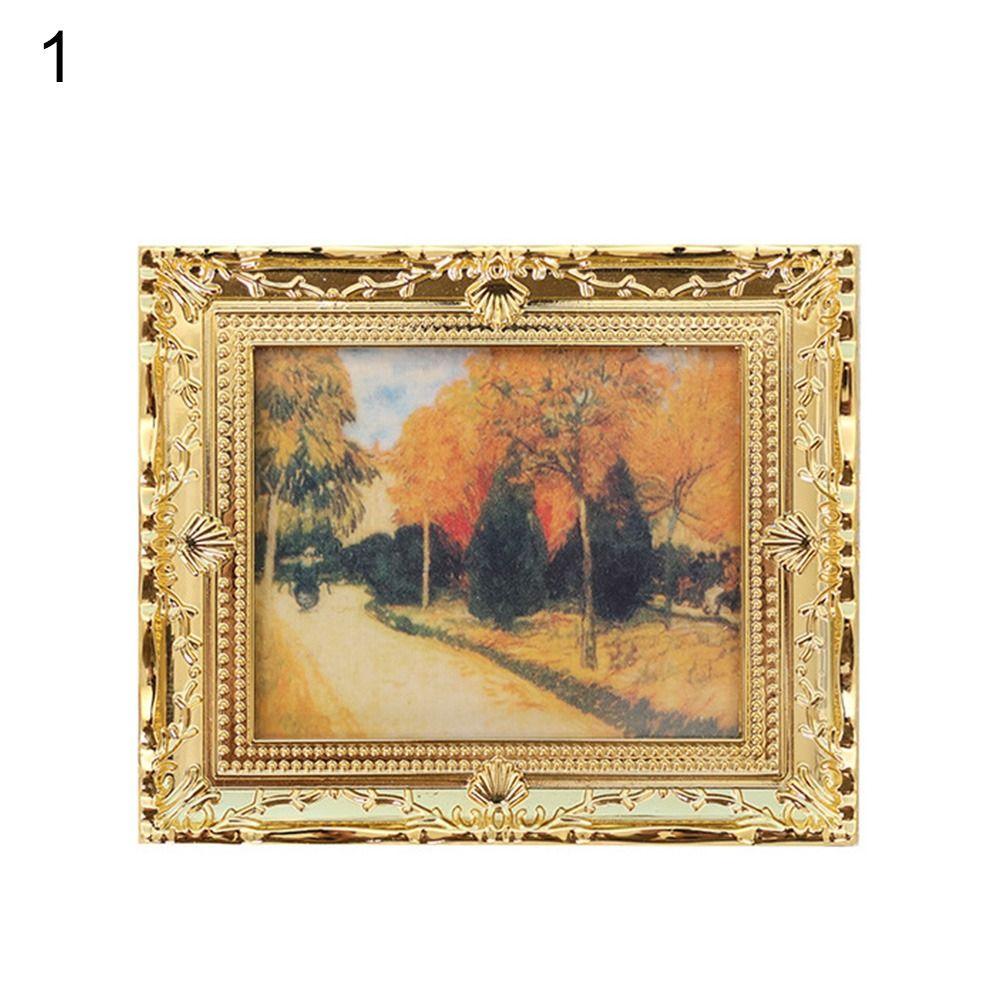 Golden Retro Photo Frame Decorative European Victorian Style Jewelry Decor Pictures Frames Home Ornaments Photography Background