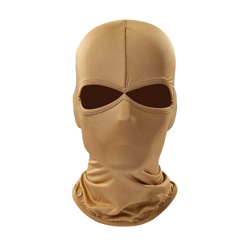 Балаклава с 2 отверстиями для мотоциклетной маски для лица, мотошлема, бандана с капюшоном, горнолыжная маска на всю голову, ветрозащитная маска для лица, мужская байкерская маска