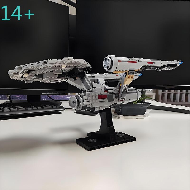 Moc shop Строительные блоки Альтернативная модель Космический корабль Средний масштаб USS Enterprise Конструктор Сборка своими руками Игрушки Подарки 75375