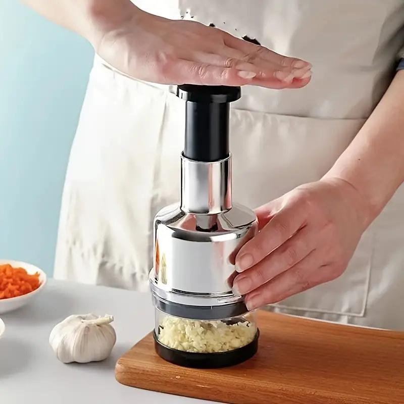 Manual Garlic Chopper Garlic Crusher Pressing Handheld Food Chopper Slicer Vegetable Cooking Crusher Gadgets Kitchen Accessories