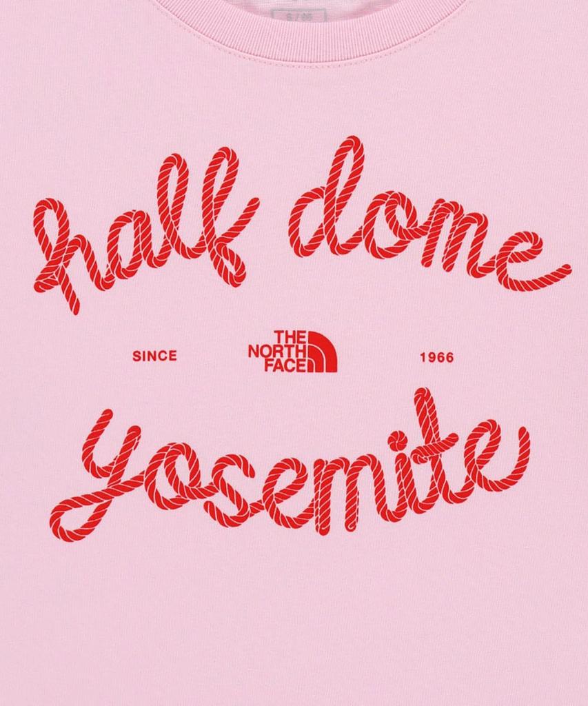 Noseupeiseu Nt7Us31M Женская футболка с коротким рукавом Half Dome Конфетно-розовый