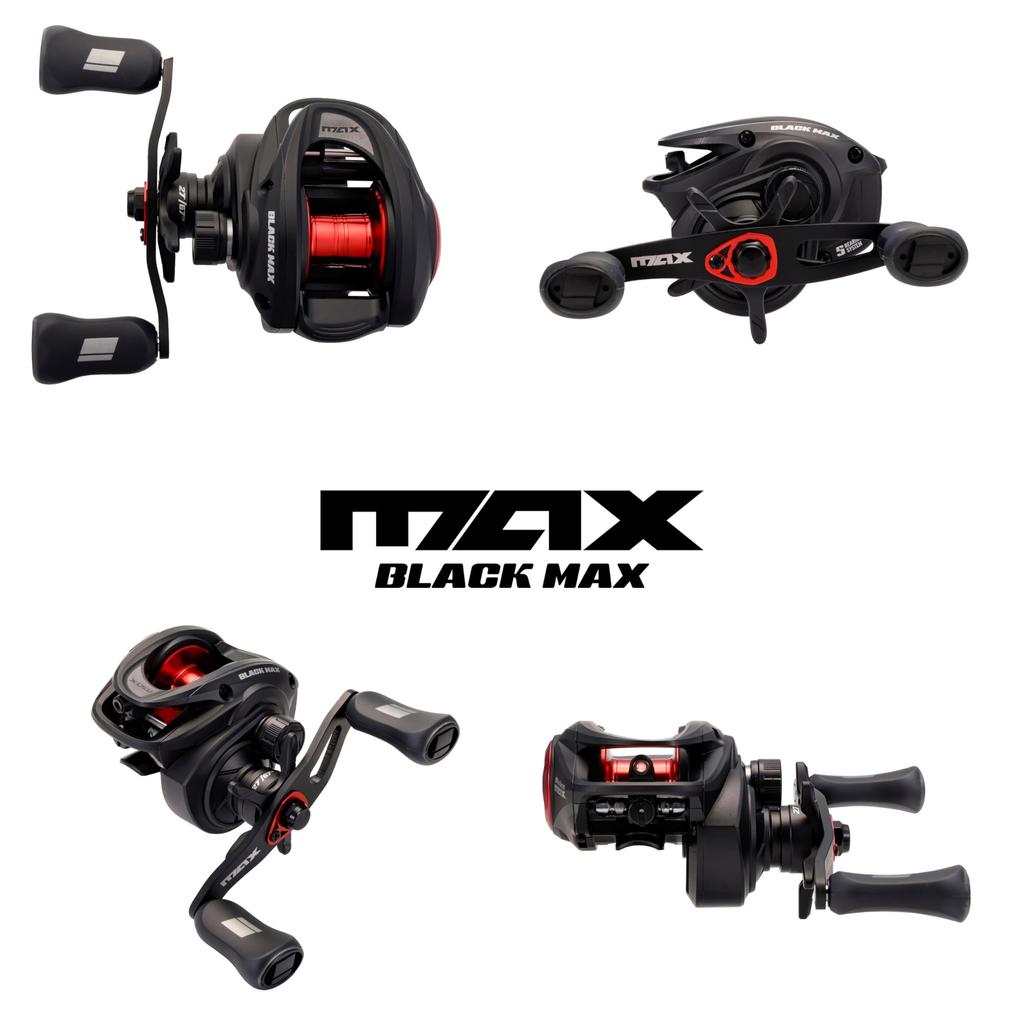 Abu Garcia MAX5 Black Max Baitcasting Низкосолевая катушка BLACKMAX-L, Профиль, Басс,