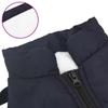 vidaXL Hundemantel Geschirr Wasserdicht Reflektierend Marineblau L40