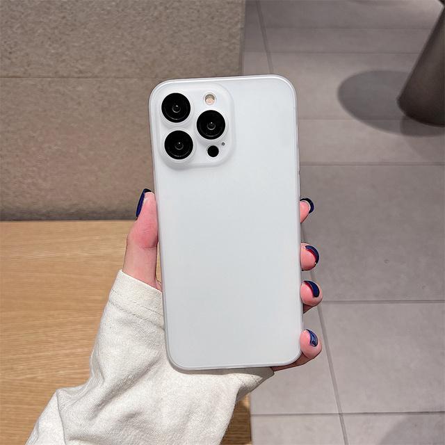 Матовый полупрозрачный противоударный чехол из ТПУ для Iphone 14 13 12 11 Pro Max 14plus прозрачный матовый защитный чехол со стеклом объектива