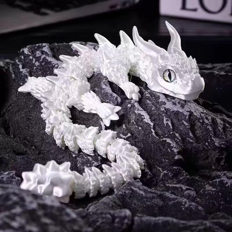 3D-печатный волшебный дракон с подвижными суставами, игрушка-антистресс, вращающийся, шарнирный, офисный настольный орнамент, игрушка для взрослых и детей, поделки