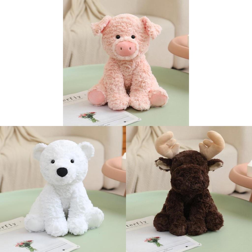 Коллекция плюшевых игрушек животных из мягкой коротковорсовой ткани для детей и в качестве подарка