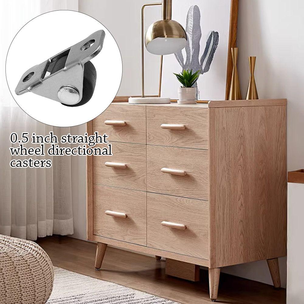 Pulley Universal Wheel Self Adhesive Straight Wheel Base Roller Furniture Casters Tray Caster