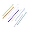 19Cm Long Round Head Glass Straw Eco Friendly Reusable Drinking Straws For Milkshake Smoothies Cocktails Bar Home Accessories