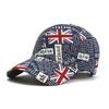 Унисекс бейсболка Snapback с дизайном флага Великобритании, полиэстеровая спортивная кепка для бега, гольфа и активного отдыха