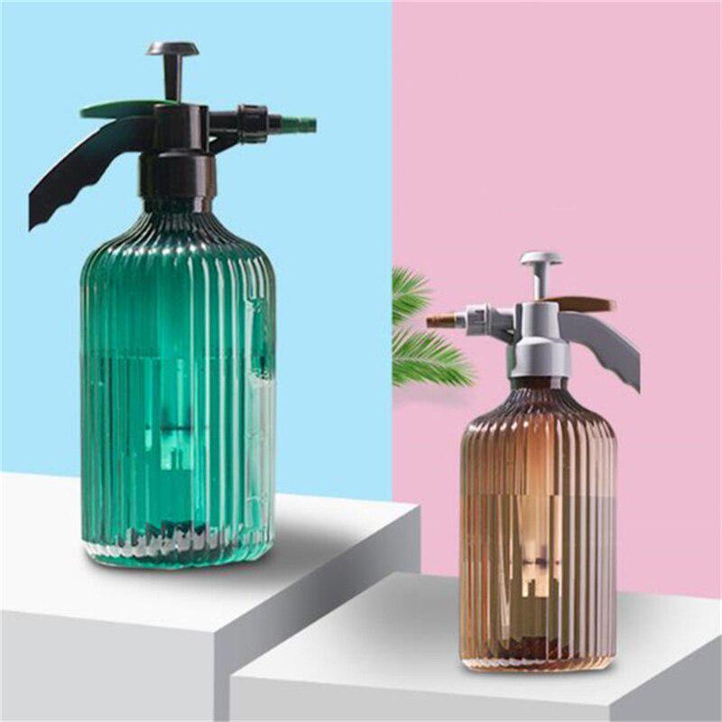 High Quality 2L Air Pressure Type Watering Can Manual Watering Spray Can Retro Transparent Gardening Watering Can