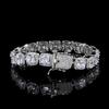 HHIOK in Stock 10mm Tennis Bracelet Iced Brass Buckle Rock Sugar Chain 5A CZ Shiny Fashionable Men's and Women's Hip Hop Jewelry