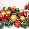 Christmas Latex Balloon Golden Green Balloons Confetti Air Christmas Tree Birthday Party Kids Decoration Wedding Supplies