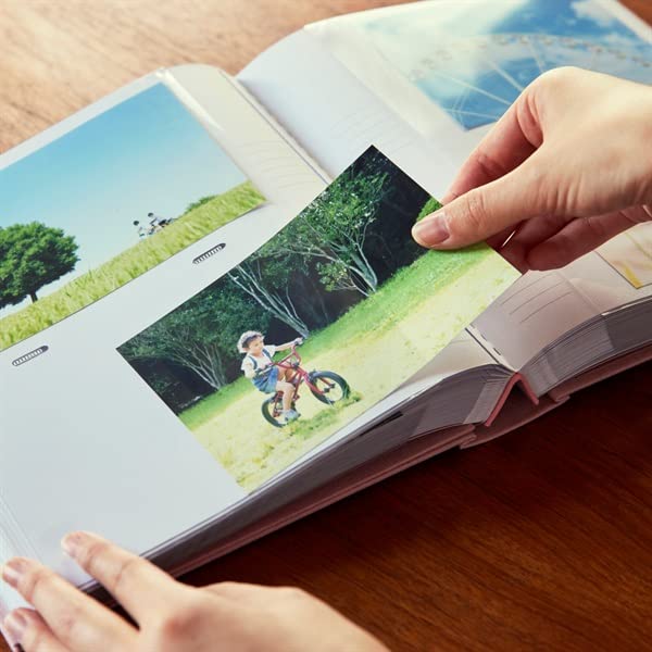 Фоторамка Альбом Марки Фотоальбом Большой Вместимости Карманный Размер L Открытка Вмещает Подарочный Фотоальбом На 200 Юбилей Розовый CG-AL11-PK