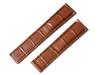 King Watch Parts Compatible with Tag Heuer For D Buckle External Product Belt Embossed Croco Dark Brown [Import Original] 20/18mm