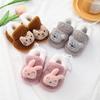 Baby Shoes Infant Boys Girls Fluffy Slipper Warm Cute Cartoon Indoor Slippers Fuzzy Shoes Toddler Crib Shoes 0-18M