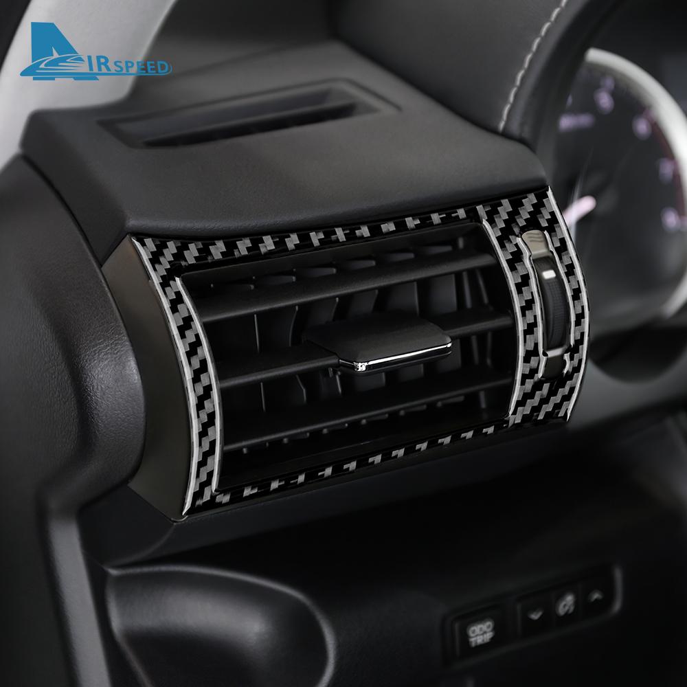 Real Soft Carbon Fiber Sticker For Lexus IS250 300 350 200T 2013 2014 2015 2016 2017 2018 2019 Air Outlet Interior Accessories