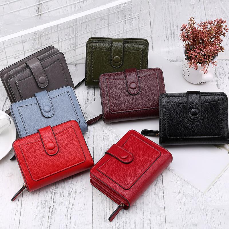 Женские кошельки Cartera, маленький кошелек, кошелек для монет, короткий кошелек на молнии, модный женский кожаный мешок для денег