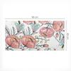 Anti-slip Desk Mat with Retro Floral Print 90x45 cm