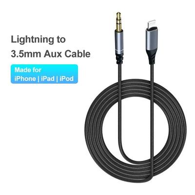 Lightning to 3.5mm Jack AUX Cable 8Pin to AUX 3.5mm Headphones Adapter Audio Cable Connector Splitter For iPhone Car Speaker