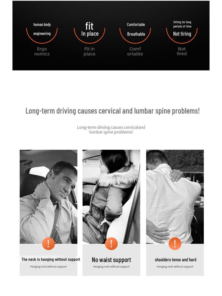 Chery Car Neck Support Pillow: Compatible with Little Ant QQ, Ice Cream Arrizo 5, Tiggo 8 Headrest