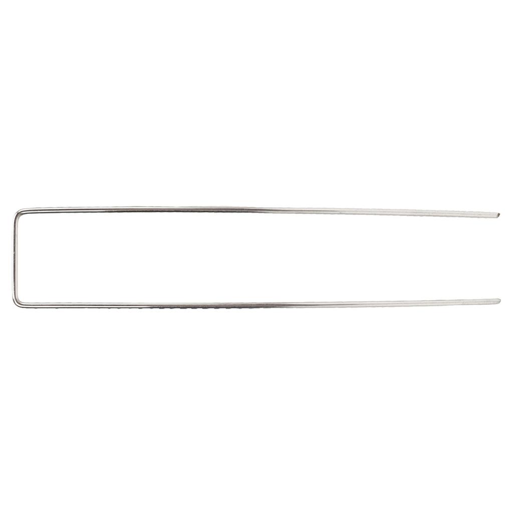 100 шт. U-образных садовых колышков из оцинкованной стали, штифты для ландшафтных колышков для барьера от сорняков, дерновая ткань