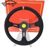 13.5inch 335mm Racing Steering Wheel Suede Deep Dish Car Sports