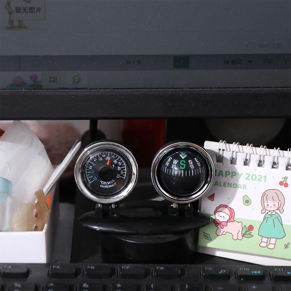 Dashboard Guide Ball Vehicle Compass Navigation Tools Car Thermometer Automobile Interior