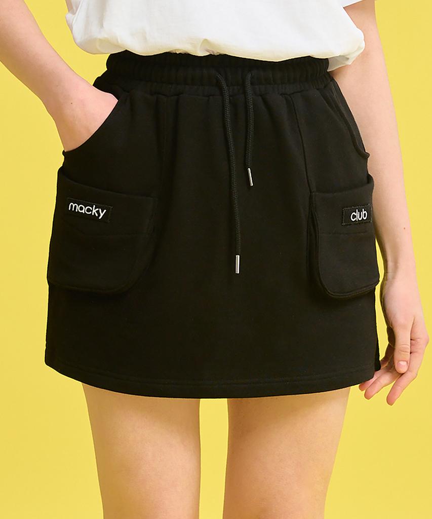 Mackie Edie Pocket Sweatskirt Black