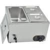 Bain Marie Électrique - MOOTACO - Acier Inoxydable - Température Réglable 30-85°C - 3 Pots Indépendants