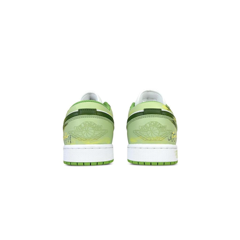 Jordan Кроссовки Air Jordan 1 Low Skateboard Обувь Унисекс Зеленые HF4823-100(Команда257-)