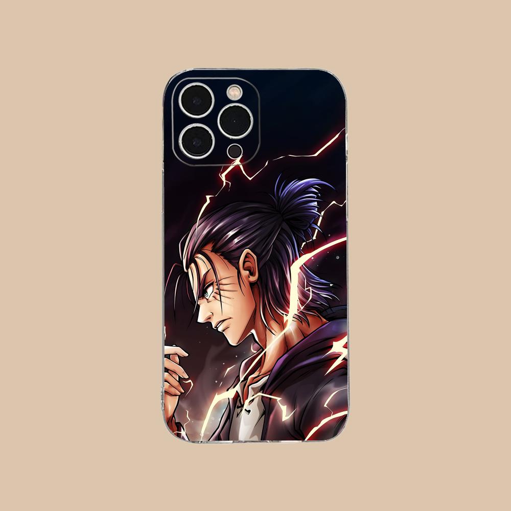 Прозрачный ТПУ чехол для мобильного телефона AOT Эрен Йегер для iPhone 17 16 15 14 13 12 11 X XR XS Air Pro Max Plus Mini Цветной чехол