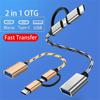 Компьютерные принадлежности Кабель-конвертер Кабель-конвертер OTG Type C Кабель для передачи данных Кабель Micro USB USB3.0